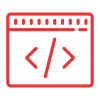Backend development icon
